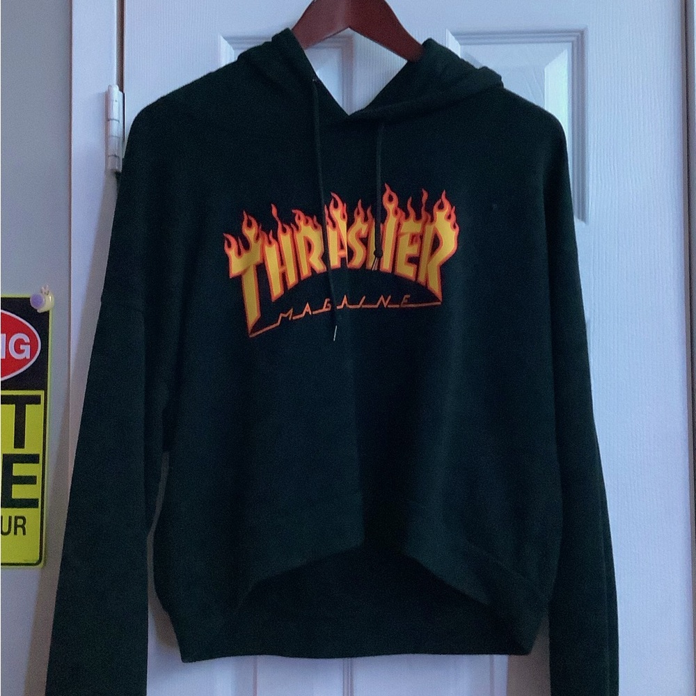 Classic Cropped Thrasher Hoodie